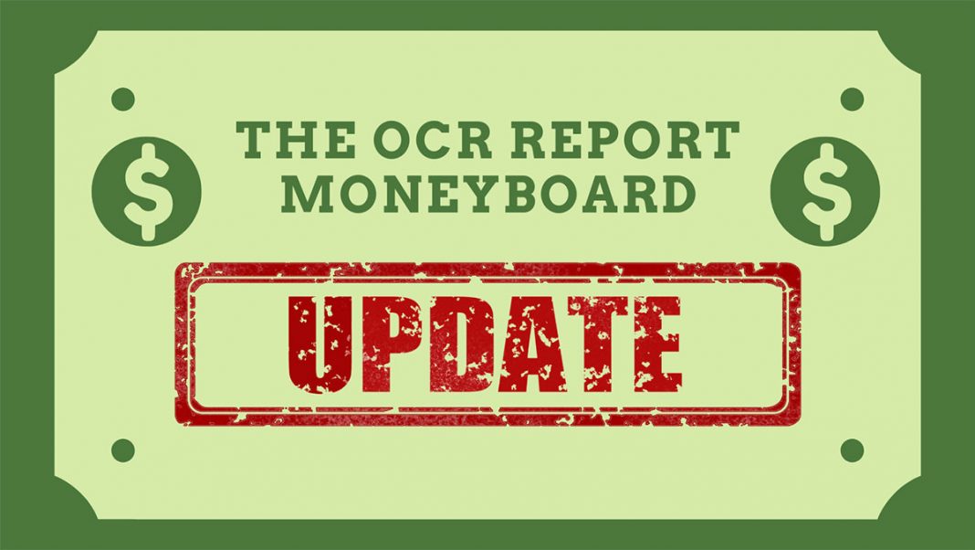 The OCR Report Moneyboard Update